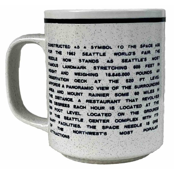 Vintage Space Needle Seattle Washington Souvenir Coffee Mug 1970’s` - Picture 4 of 7